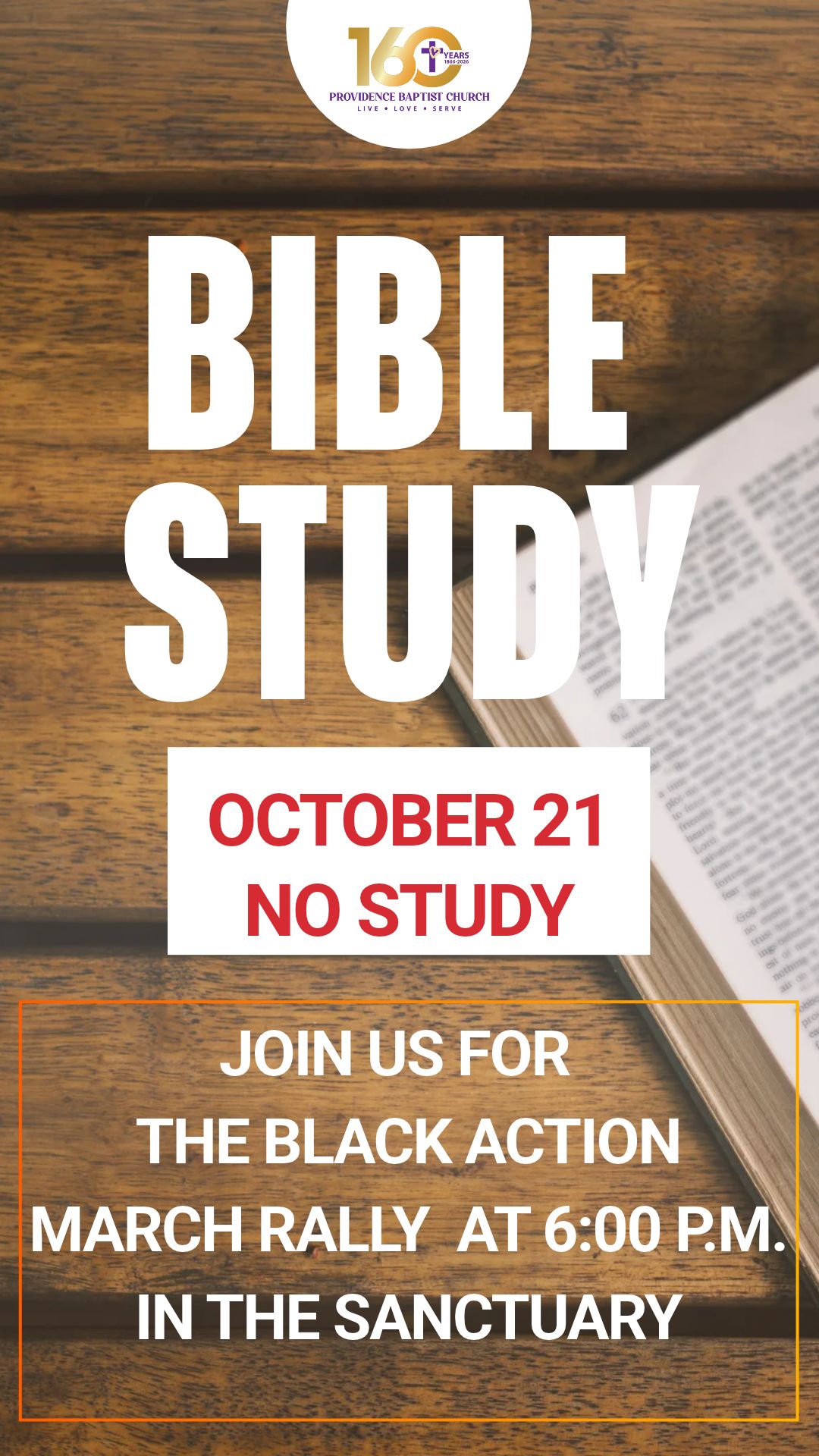 No Bible Study
